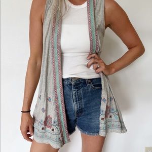 Johnny Was embroidered vest